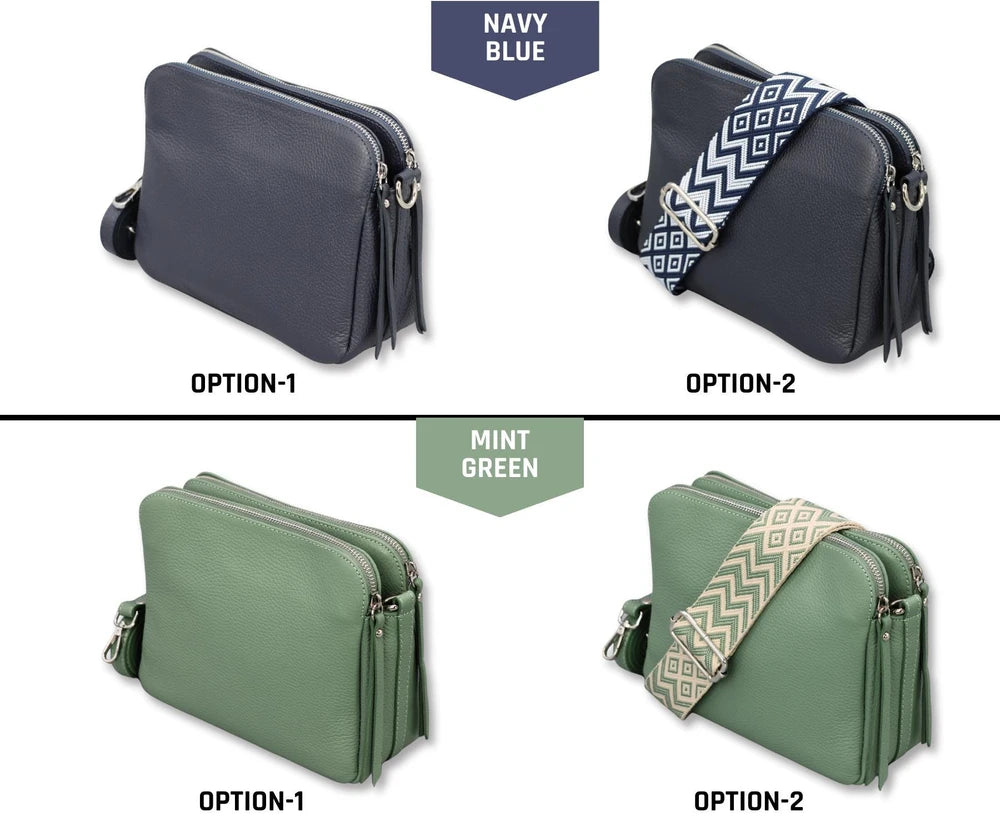 Handmade Leather Crossbody Bag