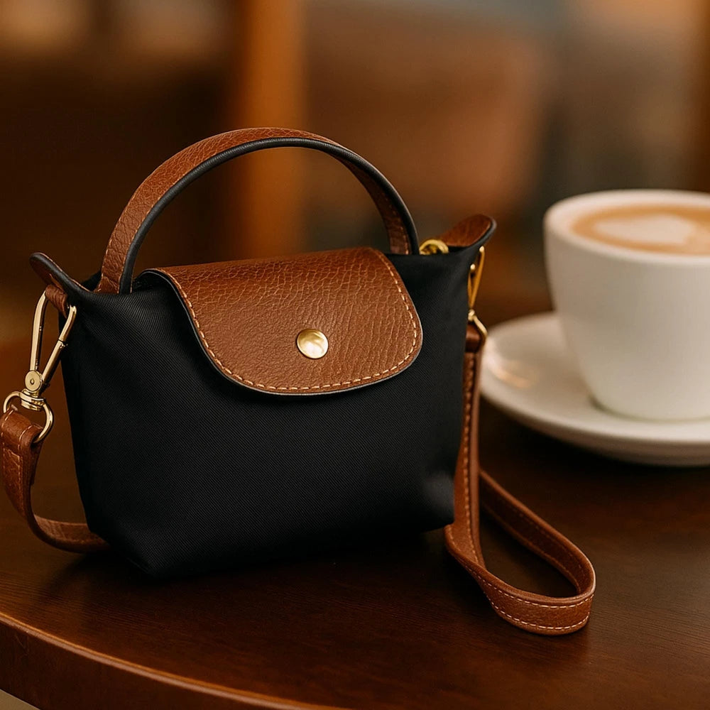 Personalized Nylon Crossbody Tote