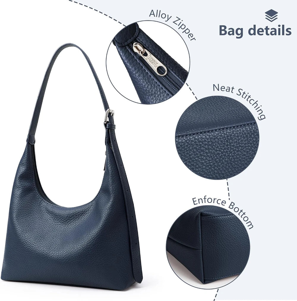 KALIDI Vegan Leather Hobo Bag
