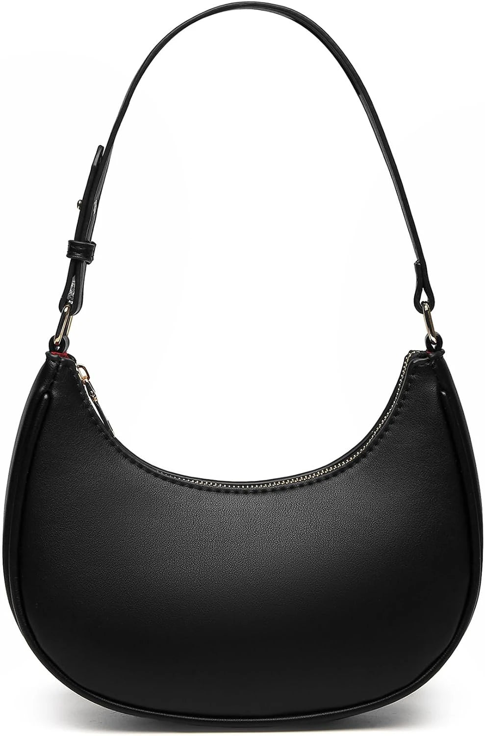 Croc Embossed Crescent Clutch