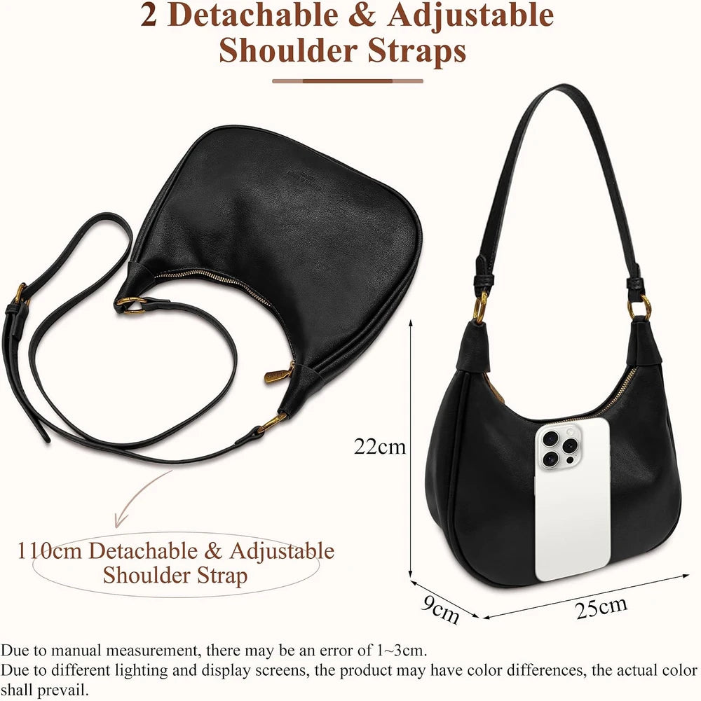 Mini Faux Leather Hobo Bag