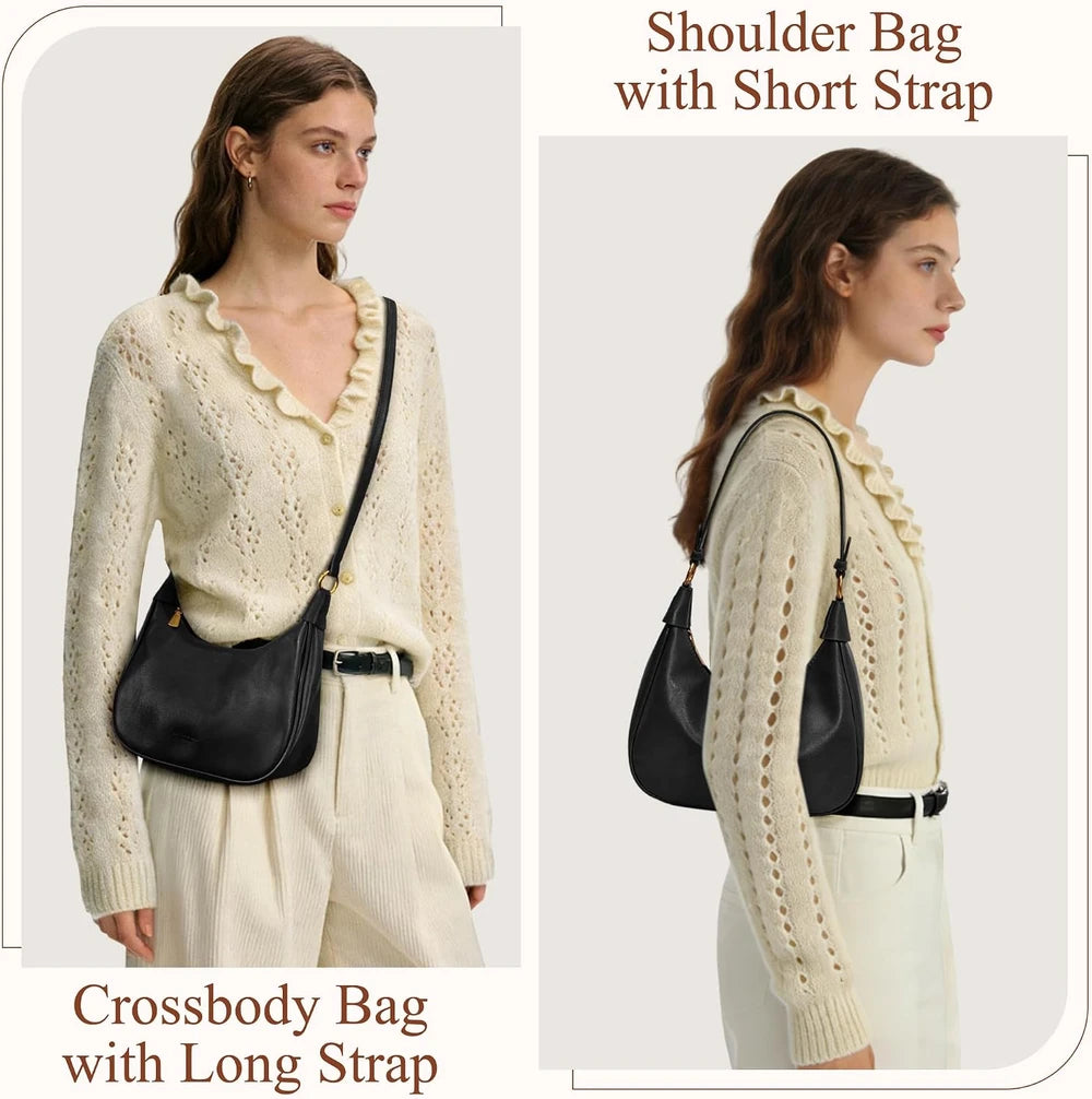 Mini Faux Leather Hobo Bag