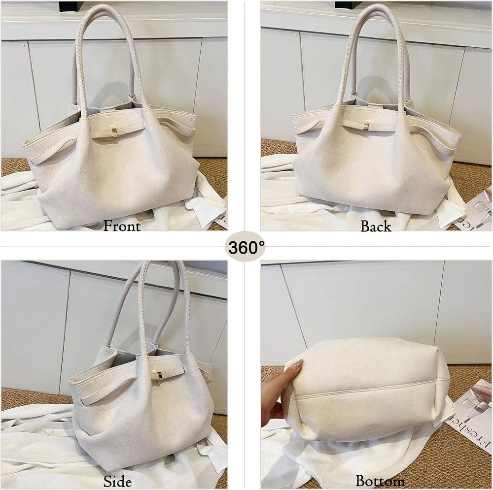 Slouchy Suede Tote Bag