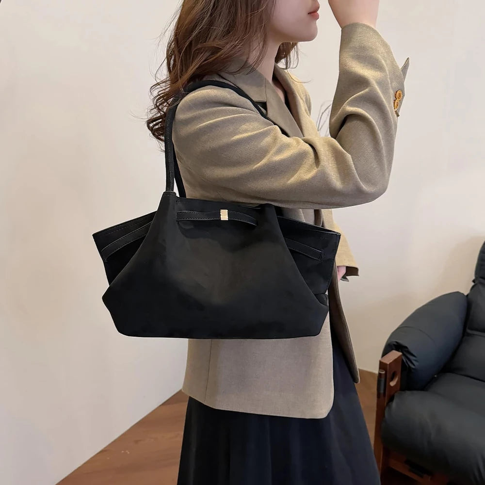 Slouchy Suede Tote Bag