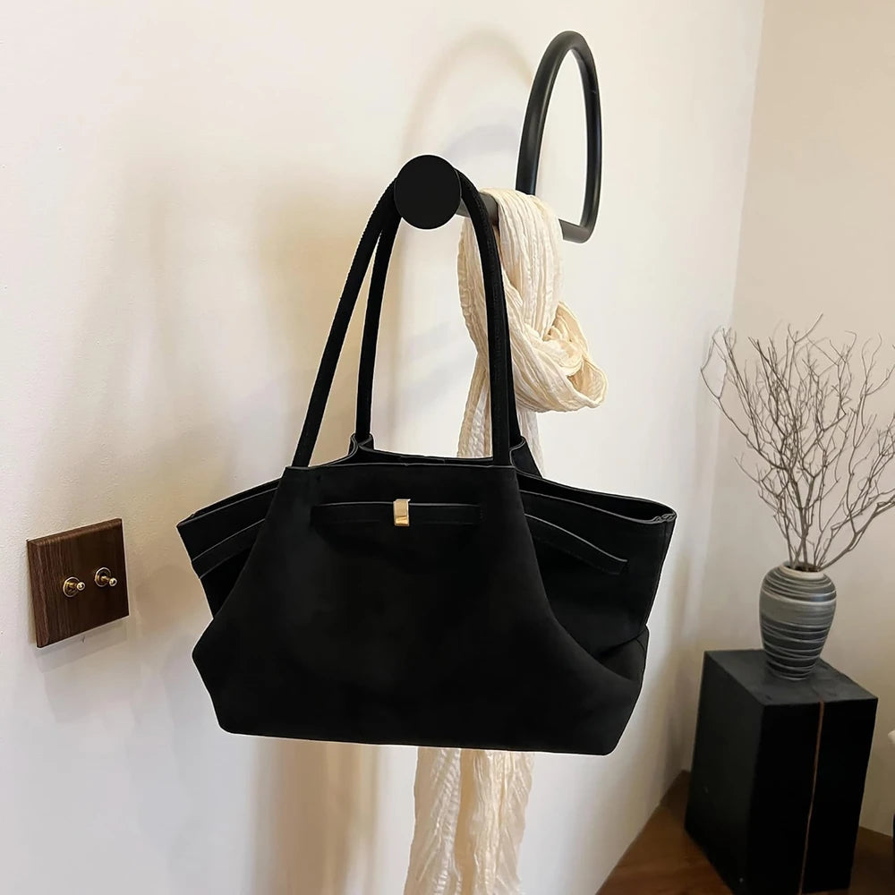 Slouchy Suede Tote Bag