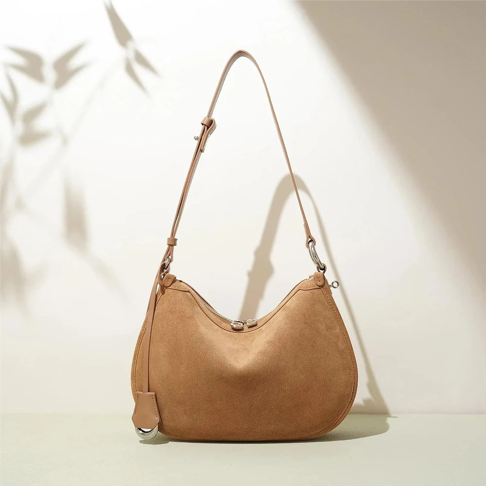 Suede Hobo Bag