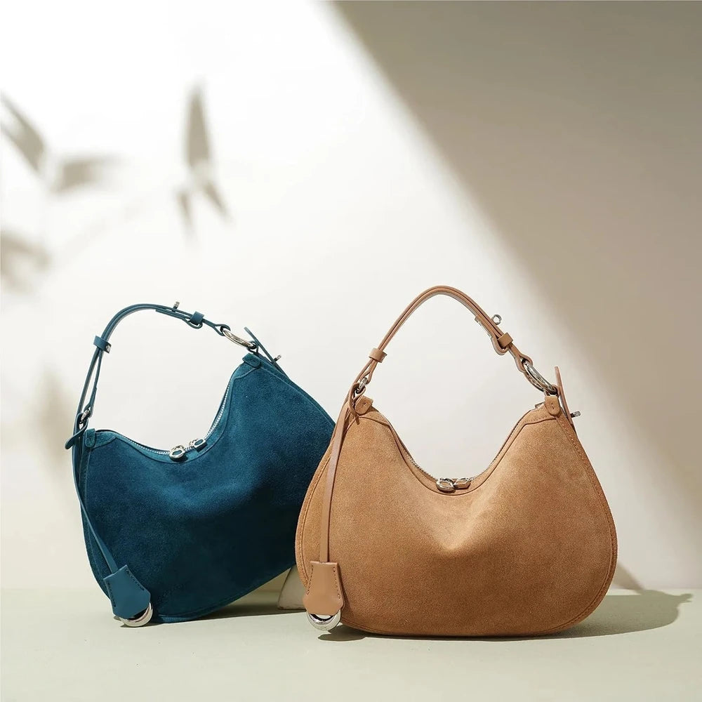 Suede Hobo Bag