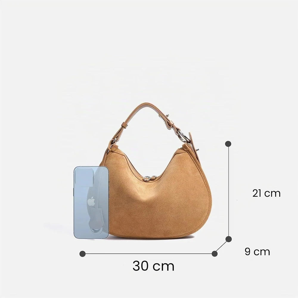 Suede Hobo Bag