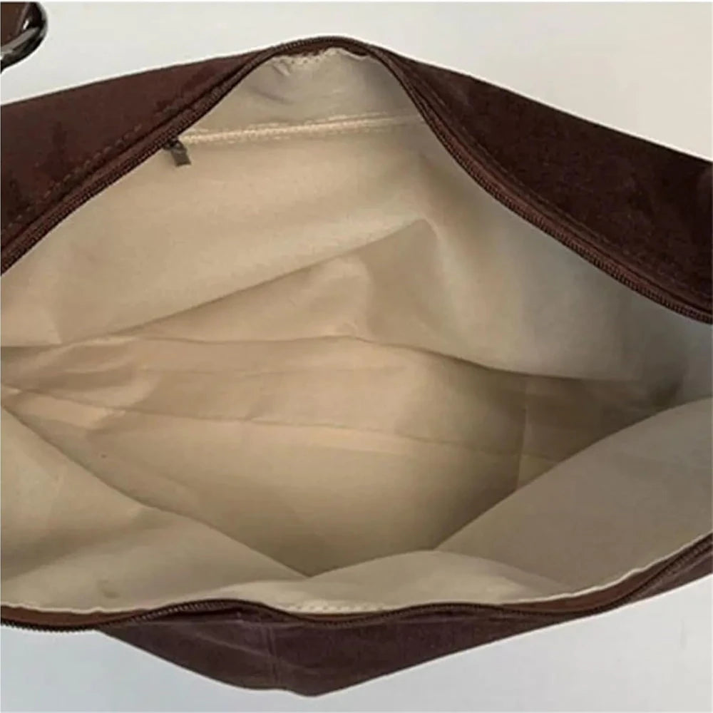 Matte Suede Hobo Bag