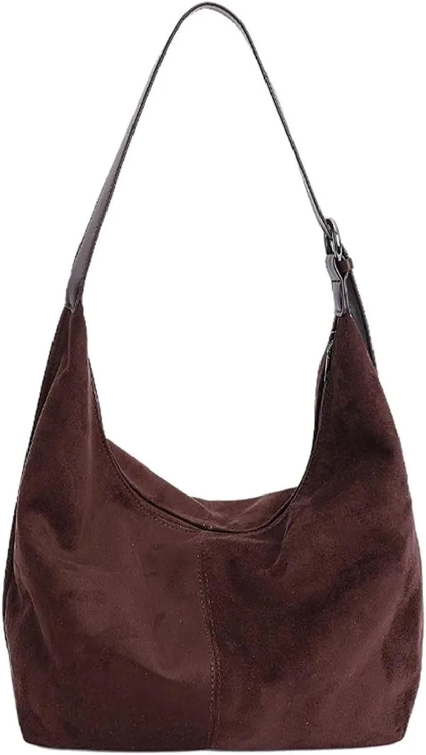 Matte Suede Hobo Bag