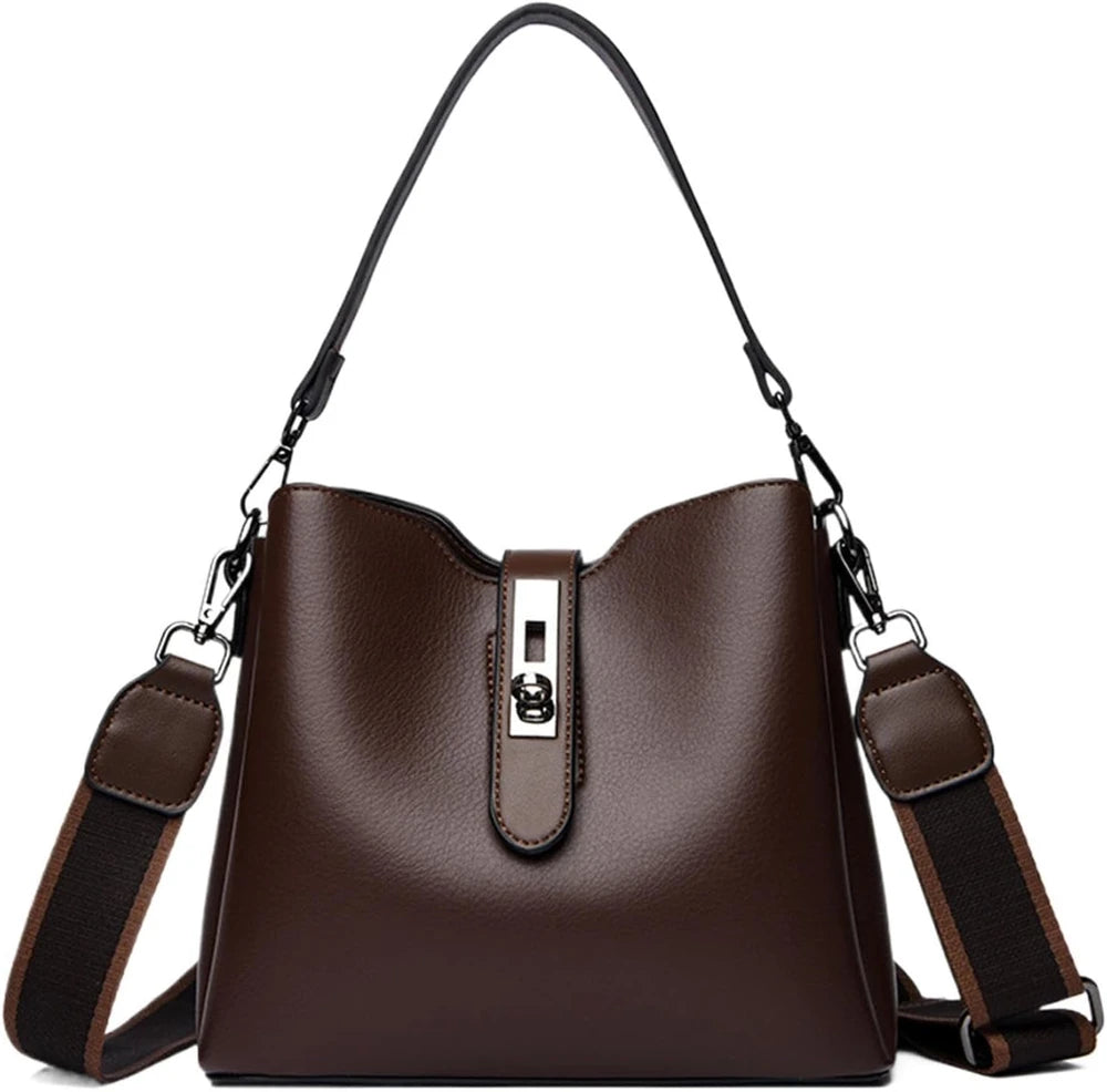Leather Bucket Tote
