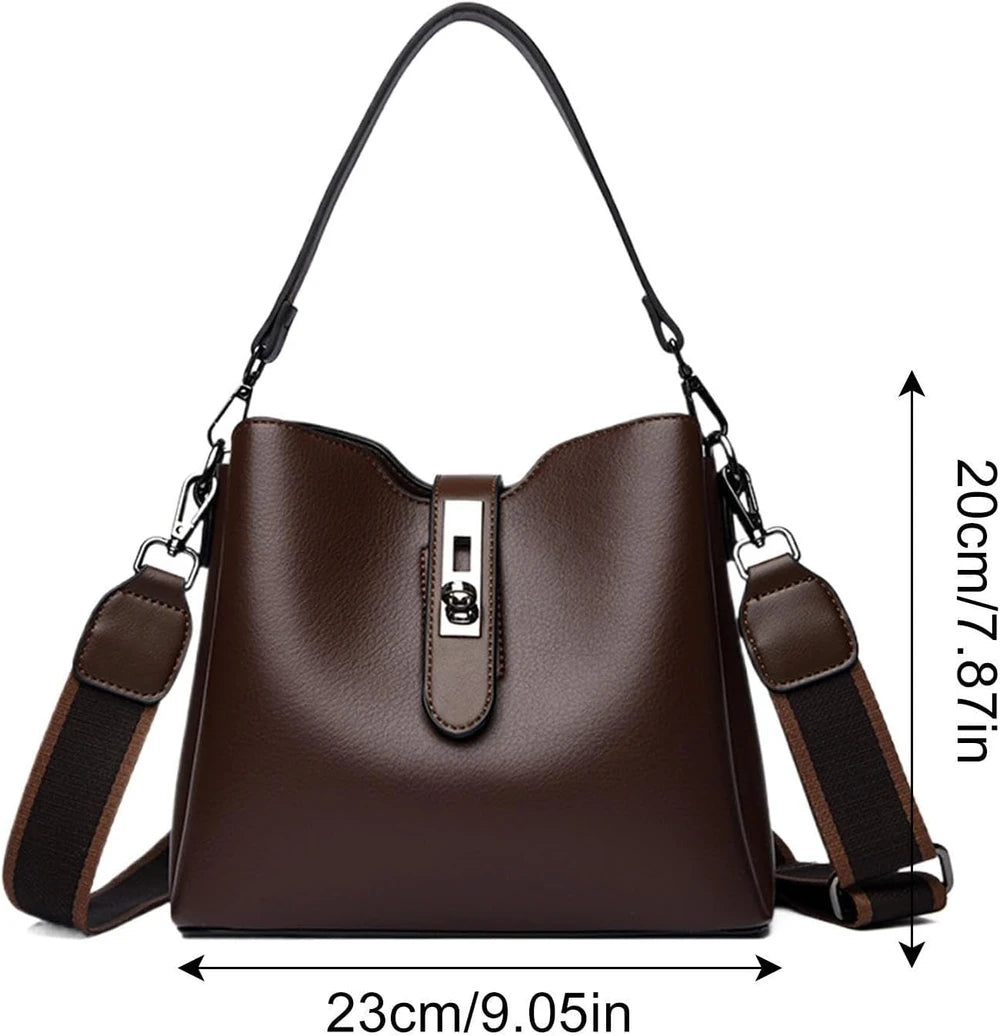 Leather Bucket Tote